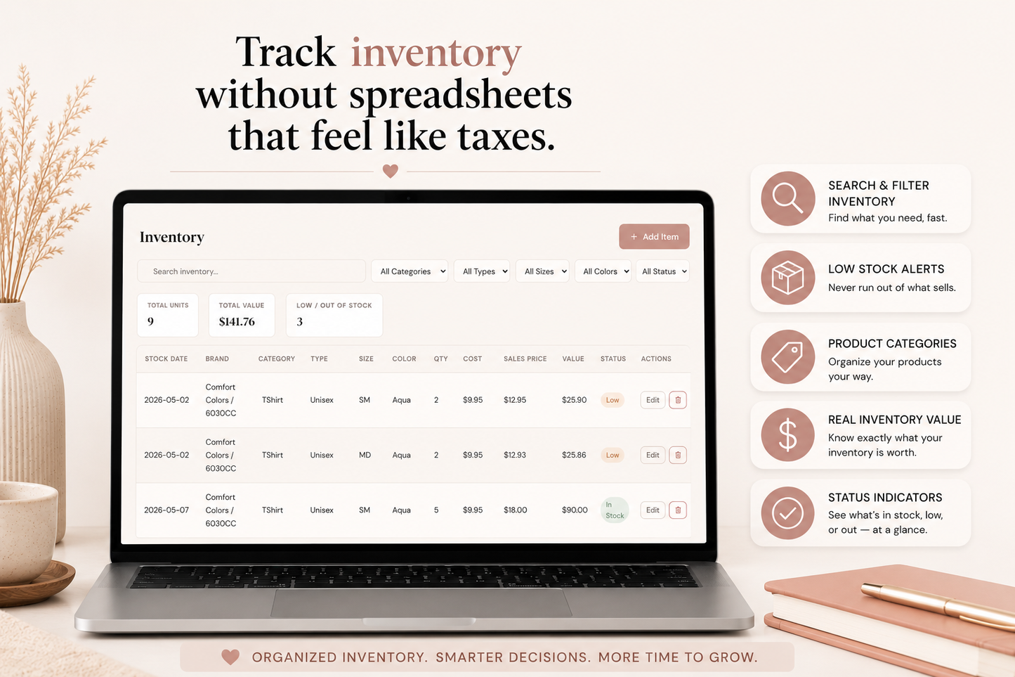 Pretty Seller Dashboard - Tshirt Edition